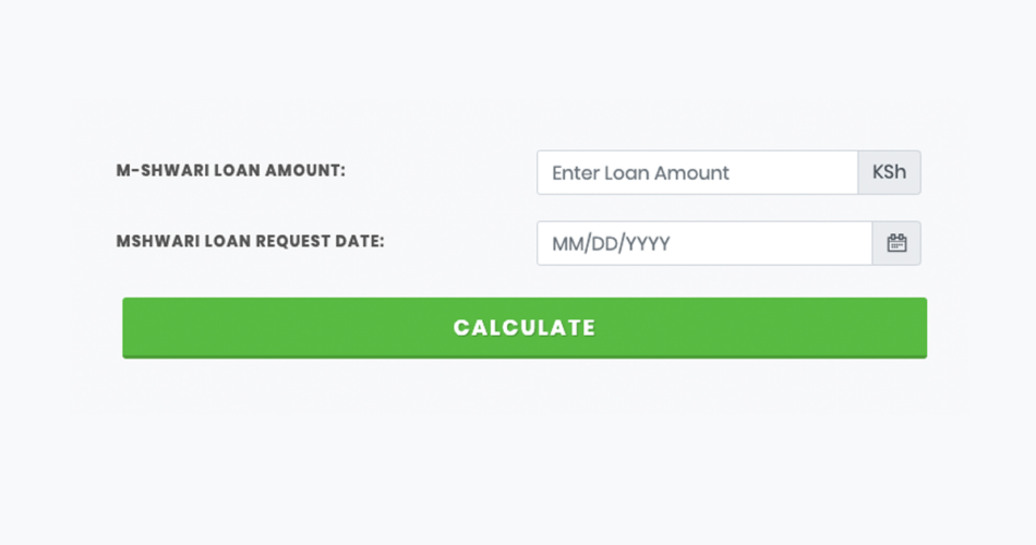 mshwari loan calculator