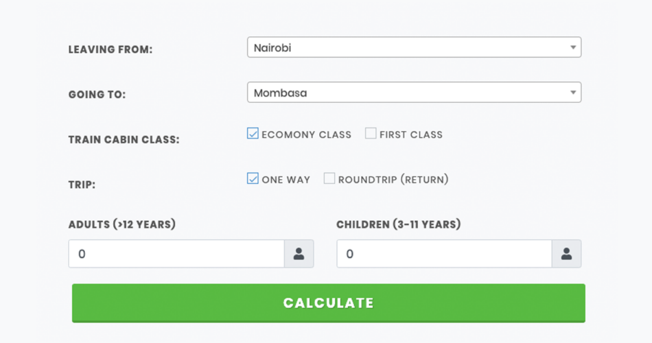 sgr fare calculator